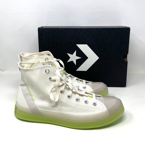 Converse Ctas CK HI Egret Pale High Top Beige Green Mens Canvas Sneakers A00416C - Picture 6 of 10